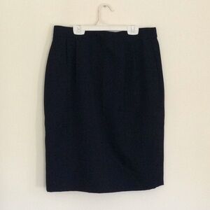 Talbots Dark Navy Classic Skirt